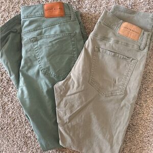 Lucky Brand Olive and Beige Pants